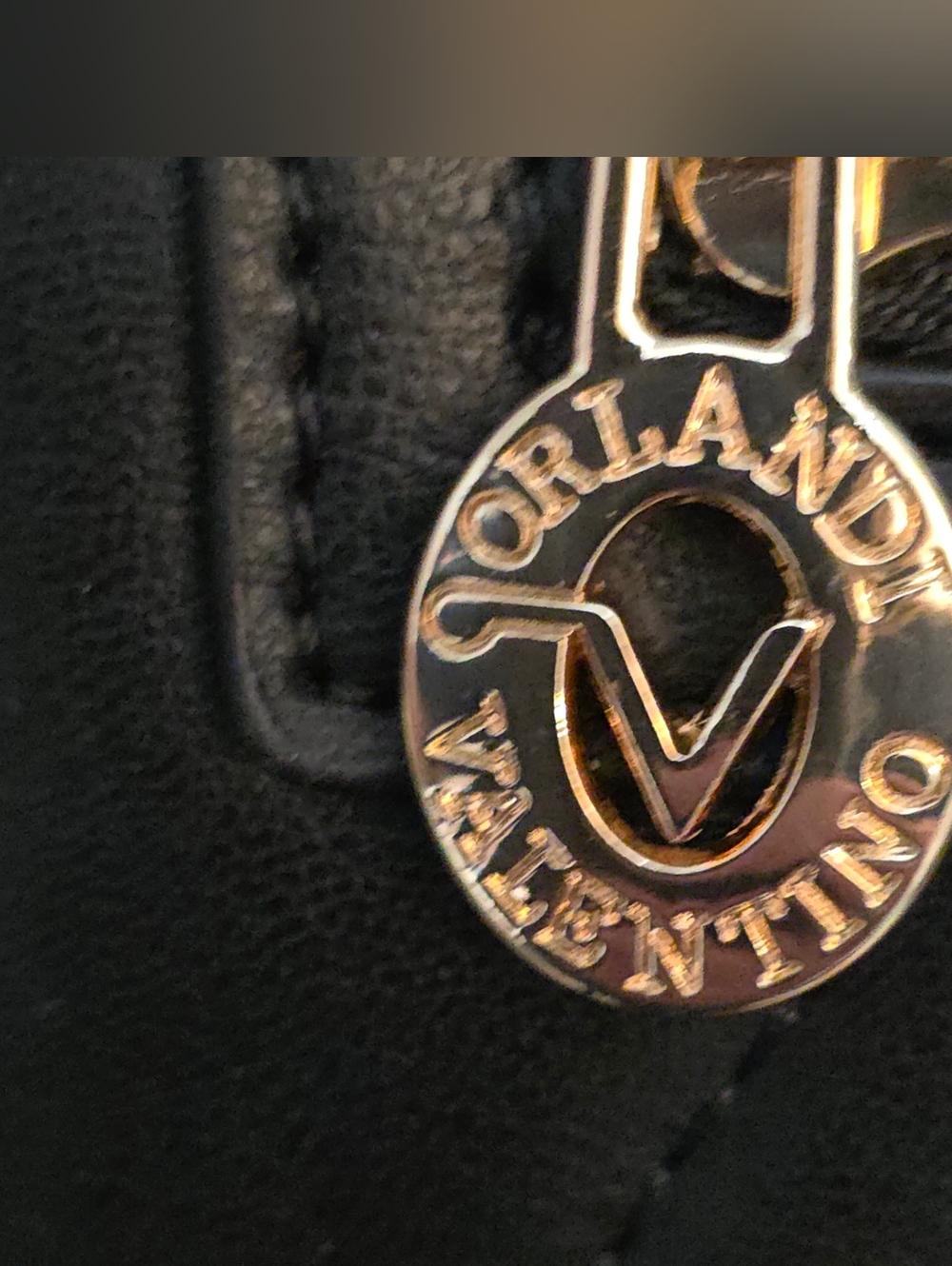 Valentino Orlandi Black Quilted Crossbody Bag with Gold Hardware - Picture 12 of 15